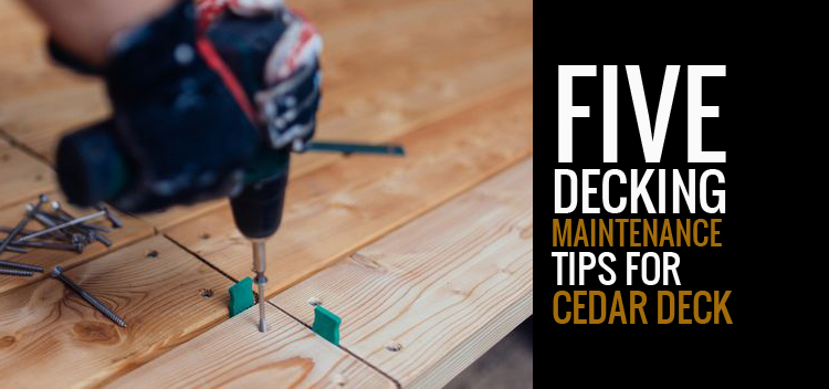 Five Decking Maintenance Tips For Cedar Deck