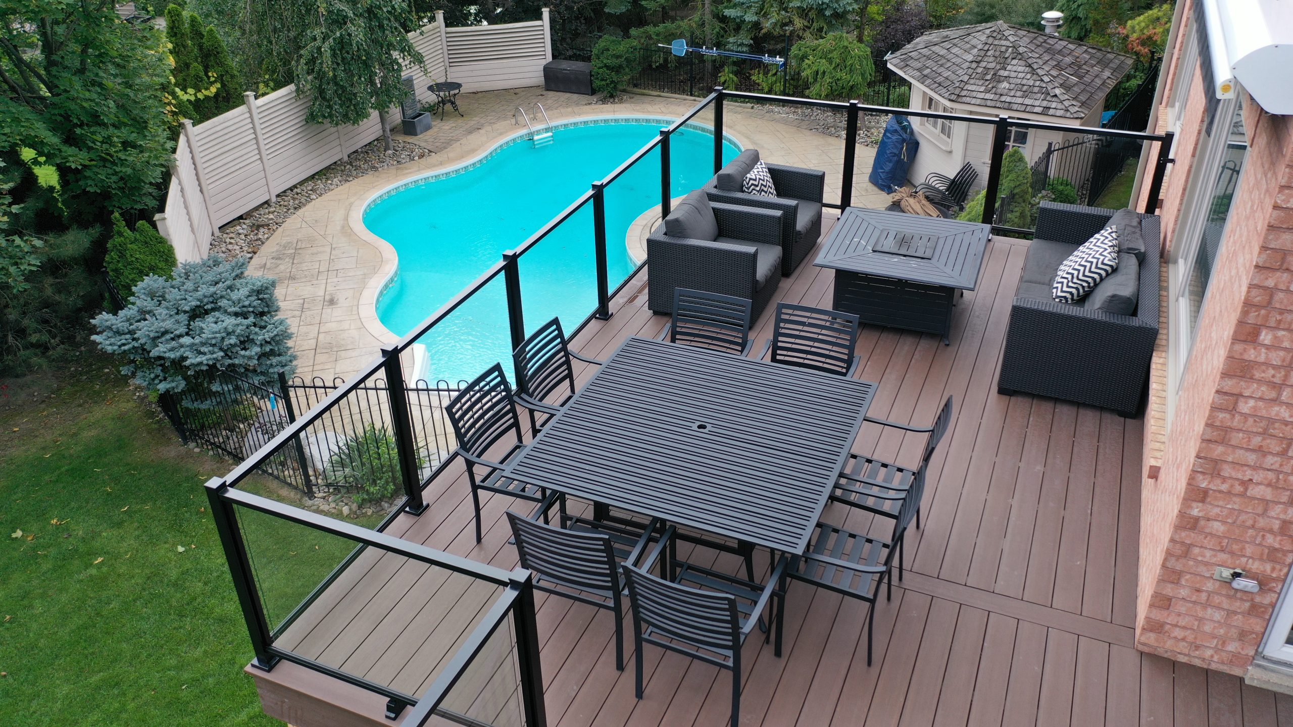 Deck with Pool