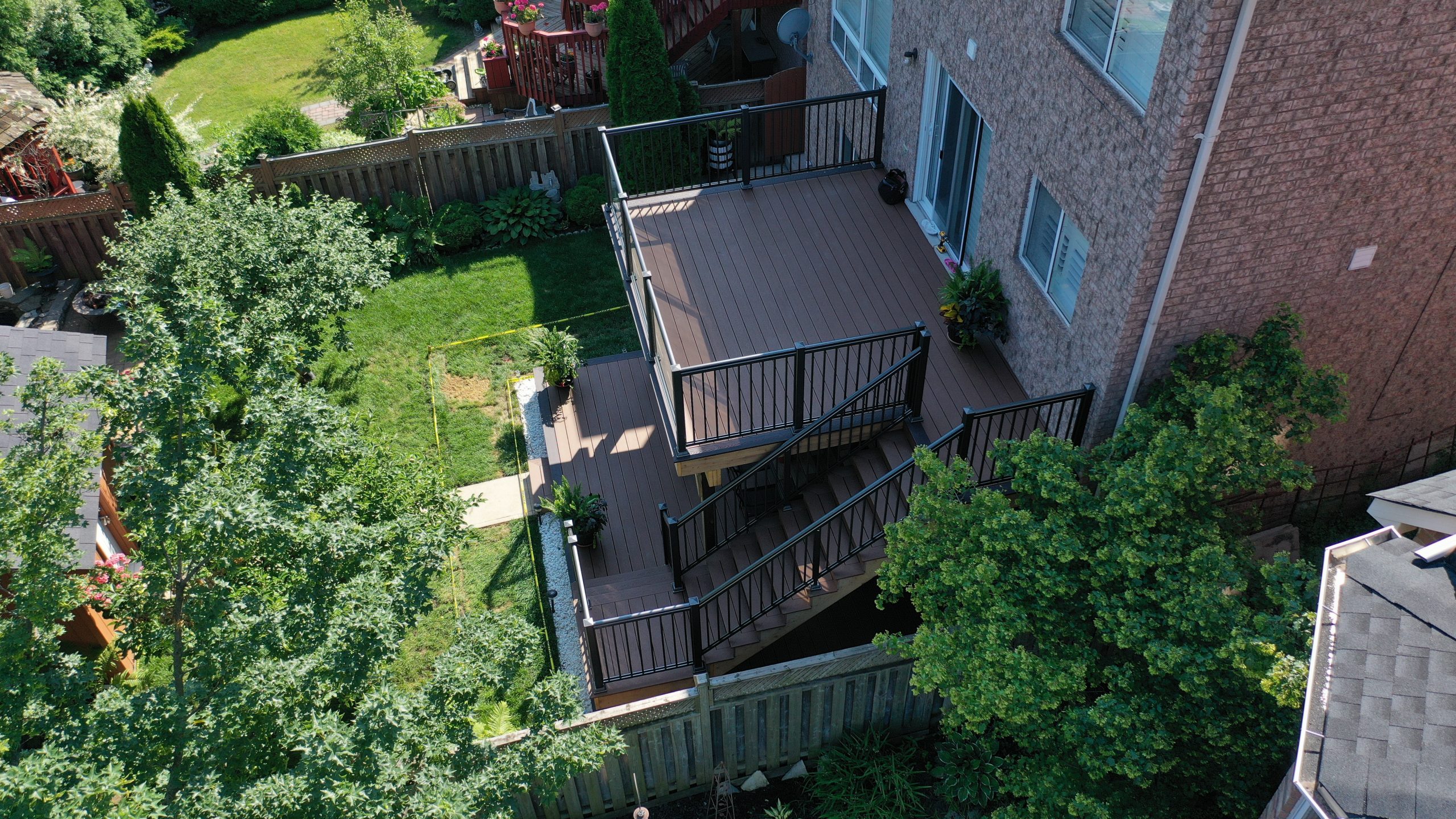 Deck with Glass Railings